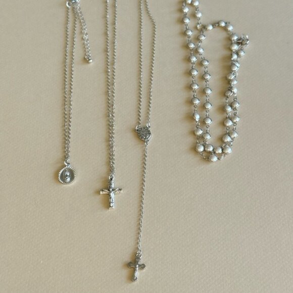 Free People Silver Layered Necklace - Picture 2 of 3